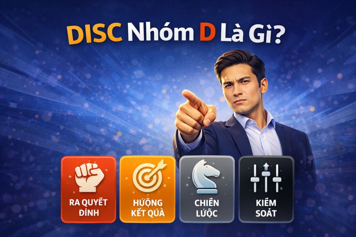 DISC nhóm D nó khả năng tập trung mục tiêu cao